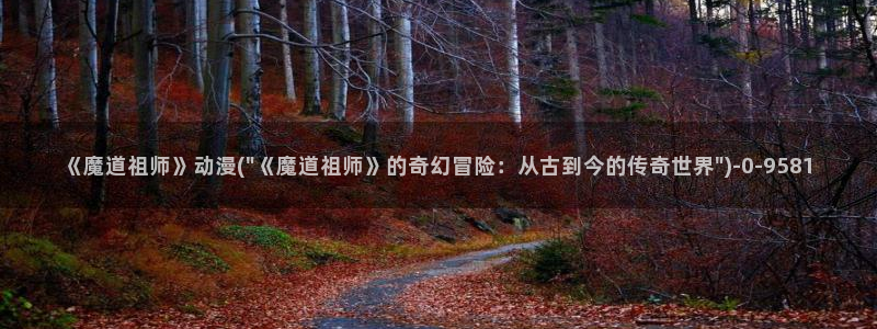 动漫热：《魔道祖师》动漫(\
